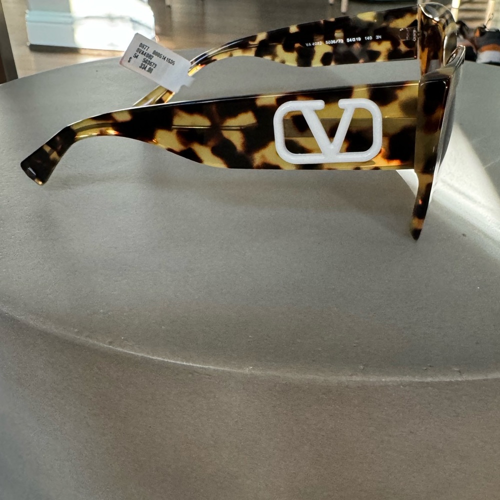 Valentino Garavani Tortoise Sunglasses with Iconic Logo